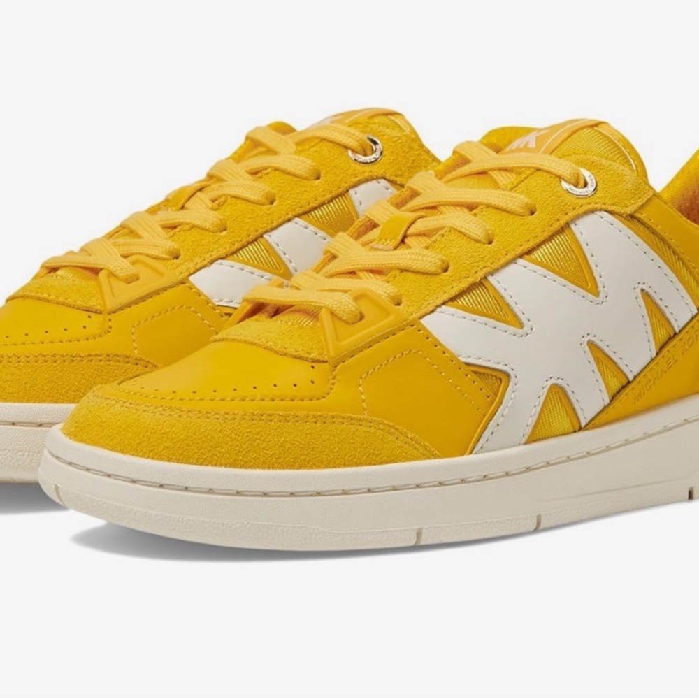 MICHAEL Michael Kors EUC Rebel Lace-up Sneakers Yellow 9.5M